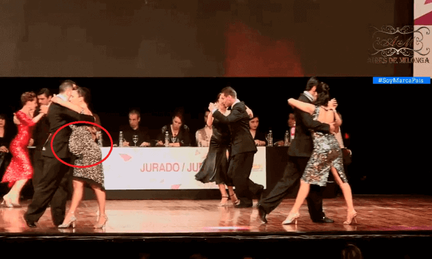 Una mujer embarazada casi ganó el mundial del tango